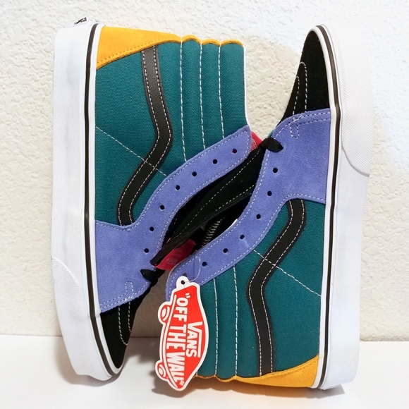 Vans Sk8-Hi Mix & Match Cadmium Tidepool Sneakers - Picture 5 of 7